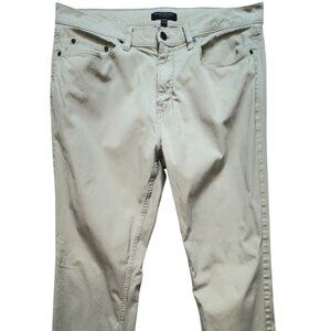 Banana Republic Men's Slim Pockets Pants Stretch Size 36x32 Beige Classic Fit